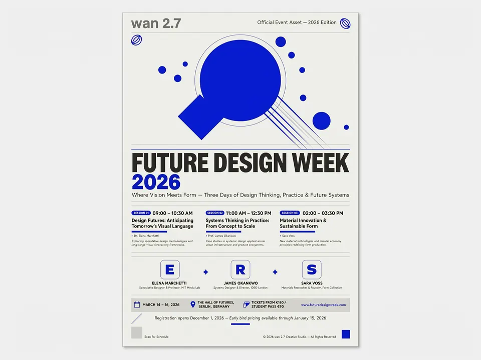 Dense Text Event Poster